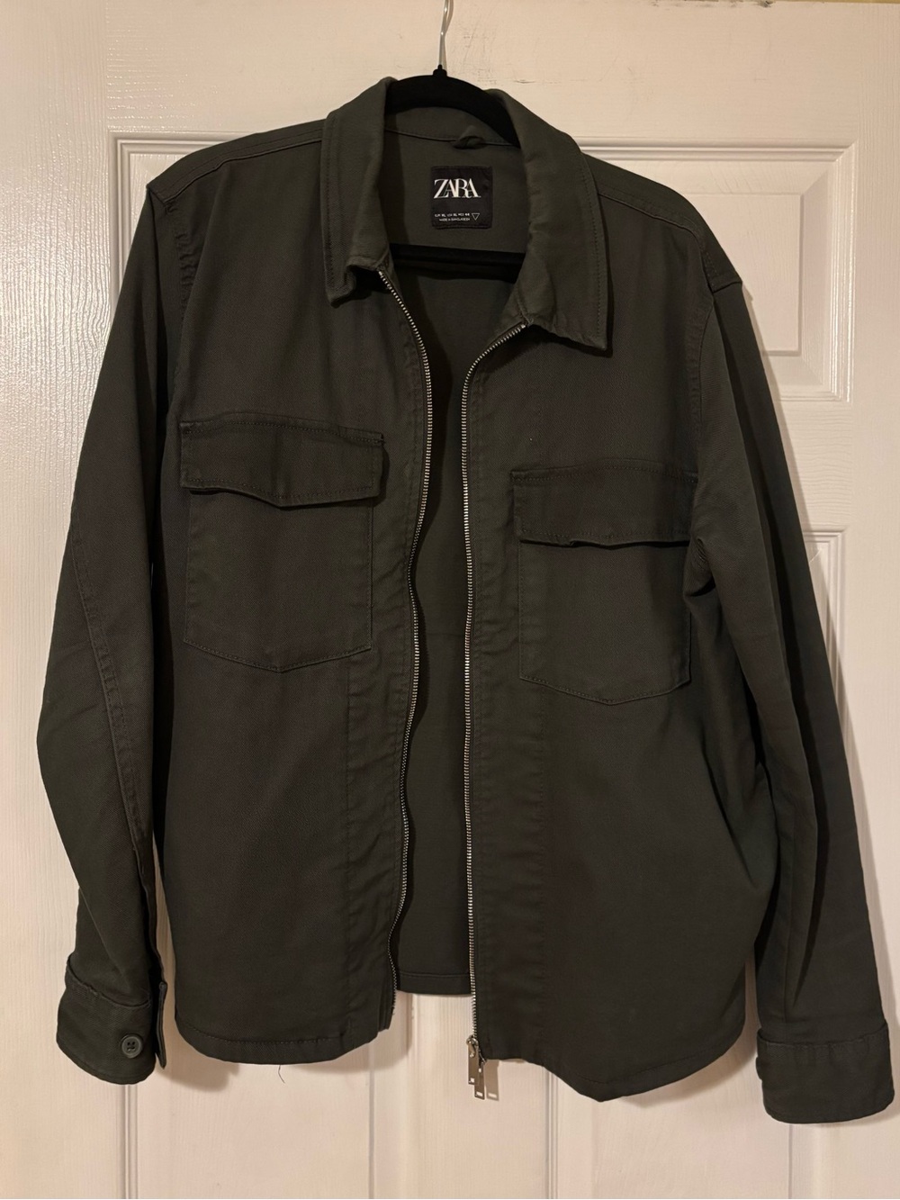 ZARA Men’s Zip-up Front Utility Jacket